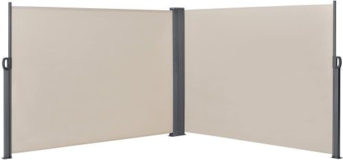 BipiLine Kihúzható Térelválasztó - Árnyékoló Fal Dupla - 600x160cm - Bézs (Beige)