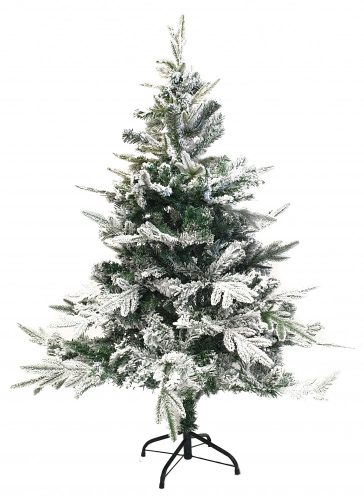 BipiLine Aspen Havas Műfenyő - 150cm - 500 ág + Ajándék Fém Fenyőtalp (Snow)