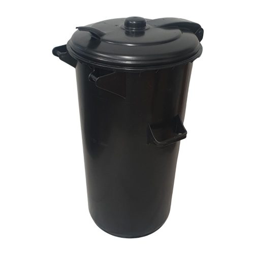 HarPlaszt Szemetes Kuka - Hulladékgyűjtő Edény - 110l - Fekete