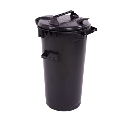 HarPlaszt Szemetes Kuka - Hulladékgyűjtő Edény - 50l - Fekete