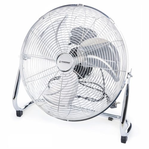 Powermat Padlóventillátor 45cm 250w Inox (PM0628)