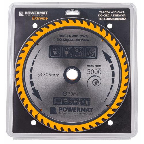 Powermat Widia Fűrészlap Fához TDD-305x30x48Z (PM0901)