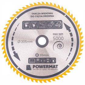   Powermat Widia Fűrészlap Fához 305x30 60z TDD-305x30x60Z (PM0902)