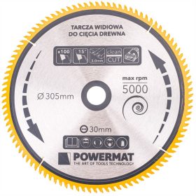   Powermat Widia Fűrészlap Fához 305x30 100z TDD-305x30x100Z (PM0903)