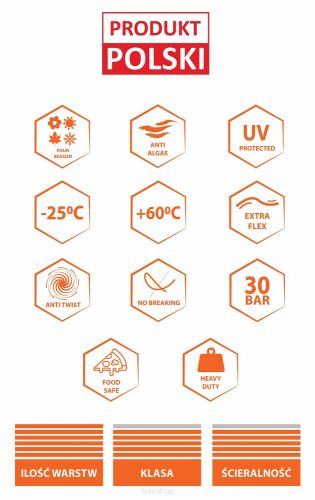 Powermat Kerti Tömlő GARDEN PRO+ 3/4" 50M (PM1162)