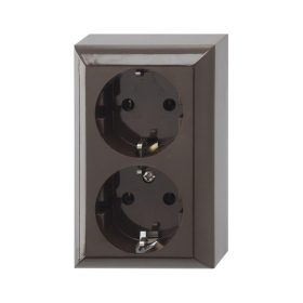   GAO 2 Férõhelyes Földelt Aljzat, Beltéri, Business Line IP20, Barna