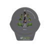 q2power 1.100110-TH utazóadapter, World to Europe USB, USB 5V 2.4A, max. 16 A, 250 V - 4000 W teljesítmény