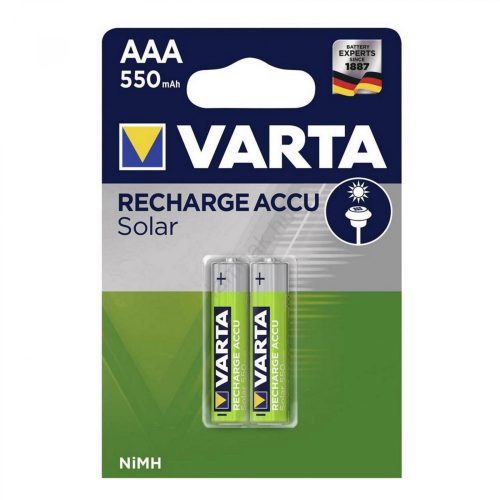 HOME Varta AAA Akkumulátor 550 Mah 2 Db/Csomag Solar