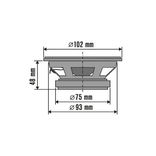 SAL 100mm Autóhsz.Pár, 4ohm