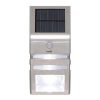 Home FLP30SOLAR napelemes LED lámpa, 30 lm, PIR mozgásérzékelő, 3-5m, 2 db hidegfehér SMD LED, energiatakarékos, fém + műanyag, IP44