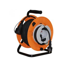   HOME Kábeldob Lengő Aljzattal, IP44, 22+3 M Gumikábellel, 3x1,5 Mm2