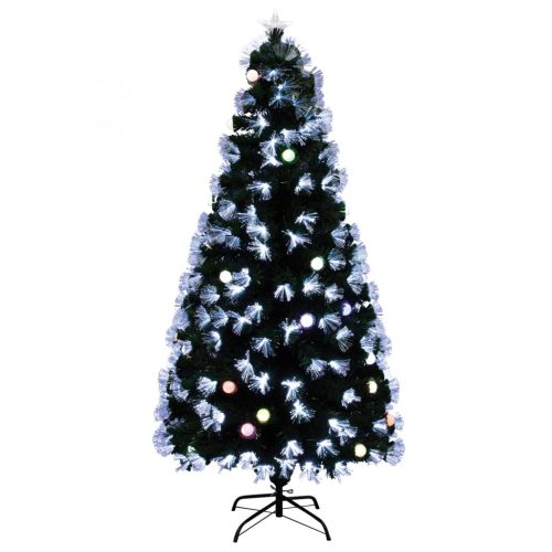 HOME Optikai Szálas Műfenyő EVA Gömbökkel, 150cm