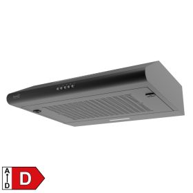   HOME Konyhai páraelszívó HURRICANE 60 cm, 2 motoros, fekete