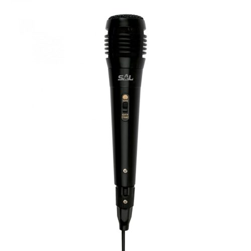 SAL Kézi Mikrofon, Fekete, XLR-6,3mm