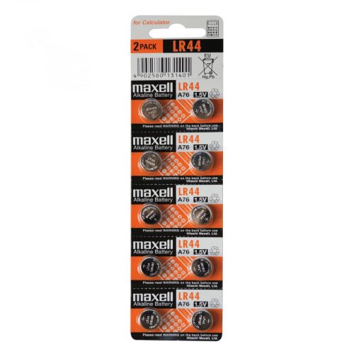 Maxell Gombelem, Alkáli LR44