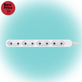 HOME 4-Es EURO Elosztó, 5m Fehér