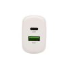 HOME SA20PPS USB hálózati gyorstöltő, 20 Watt, 2in1: USB-A + USB-C aljzat, QC + PD + PPS gyorstöltés, GaN technológia