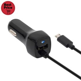 SAL Autós USB + Microusb Töltő