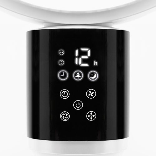 Home SFR88DC állványos ventilátor, 50 W, 18 cm névleges lapátátmérő, DC motor, 12 fokozat, 3 üzemmód, 3 dőlésszög, kapcsolható oszcillálás, időzítő