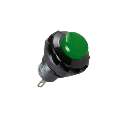 USE Nyomógomb, 250V, 1ák, Zöld
