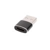 USE USB-C aljzat - USB-A dugó átalakító, fém