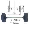 Szemetes Kuka - Hulladékgyűjtő Edény - 120l - Szürke