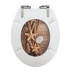 Bath Duck Wc-Ülőke - Mdf - Mintás - Easy Click -  Lecsapódásmentes Zsanérokkal - Rope