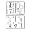 Bath Duck Wc-Ülőke - Mdf - Mintás - Easy Click -  Lecsapódásmentes Zsanérokkal - Rope