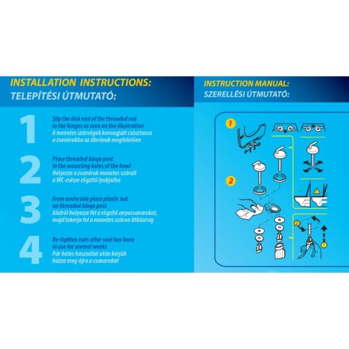 Bath Duck Wc-Ülőke - Mdf - Mintás - Rozsdamentes Acél Zsanérokkal - Zen