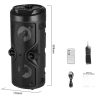 SPEAKER Super Bass Hordozható Bluetooth Hangszóró - Aktív hangfal - ZQS4209 - Fekete